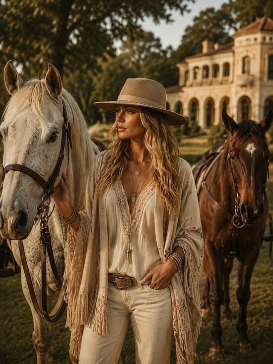 Calleen Codero Camel Pinched Crown Wide Brim Wool Blend Felt Rancher Fedora Hat main image 7